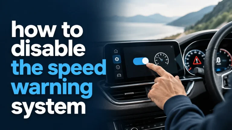 How to Disable the Speed Warning System Safely in a Rental Car