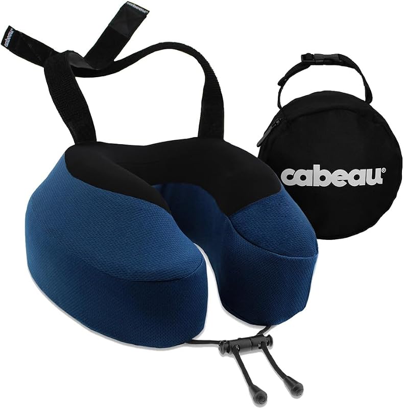 Cabeau Evolution S3 Travel Pillow with Seat Straps and Plush Memory Foam