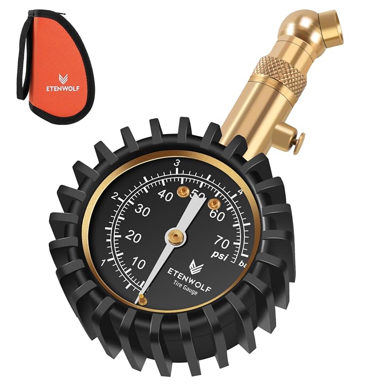 ETENWOLF Tire Pressure Gauge with Glow Dial