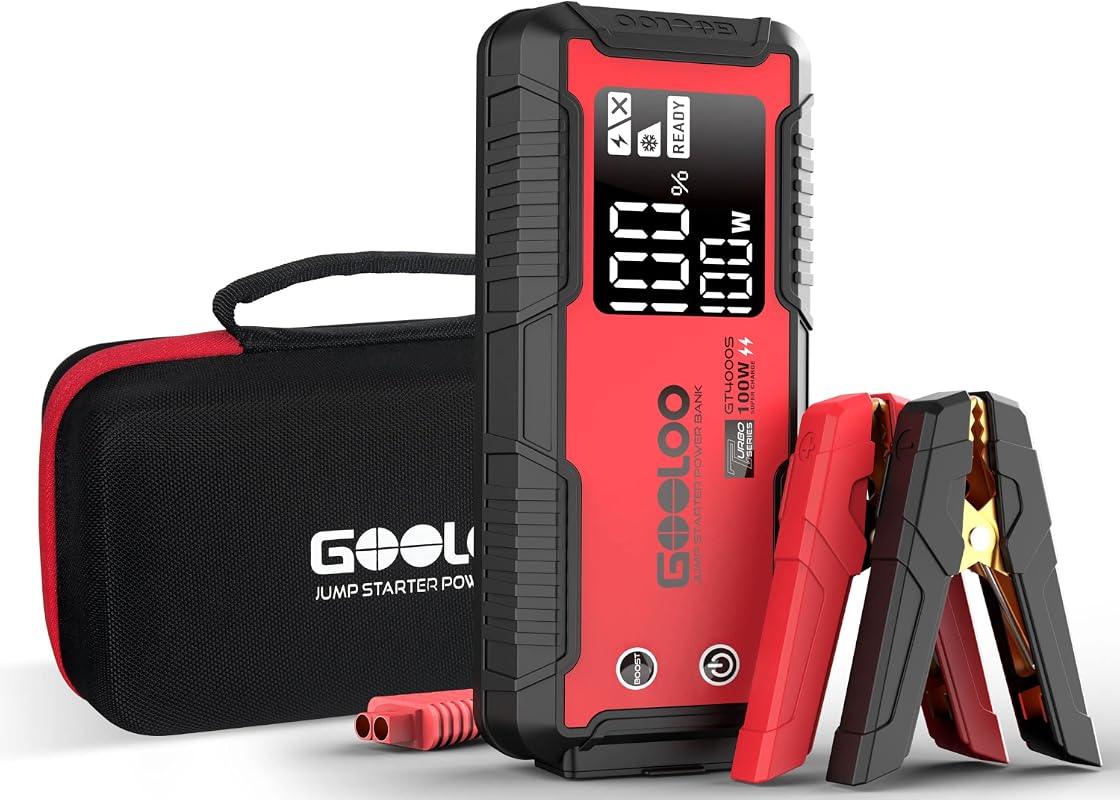 GOOLOO GT4000S fast-charging portable car jump starter