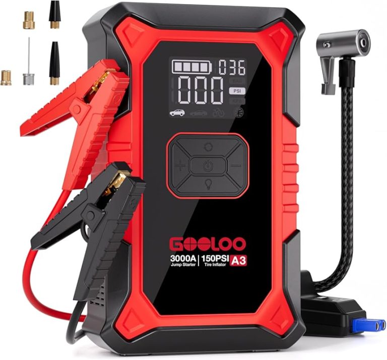 7 Best Portable Jump Starter with Air Compressor Picks for Roadside Safety