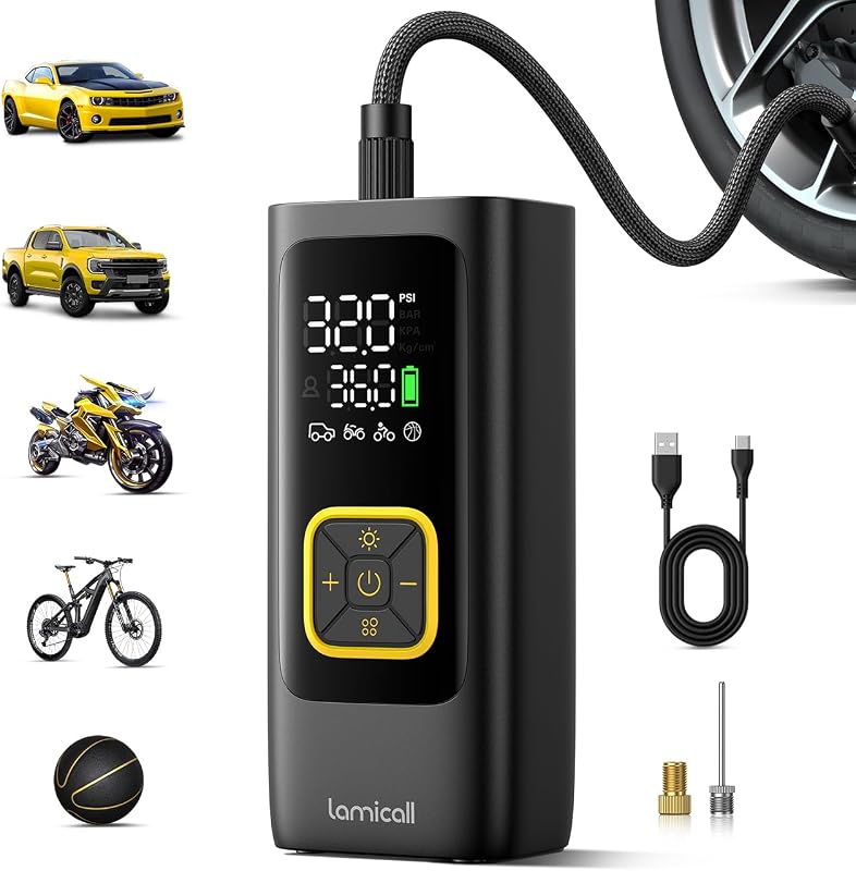 Lamicall Tire Inflator portable tire inflator for cars
