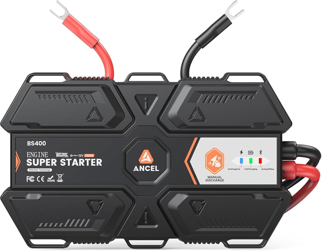 ANCEL BS400 Permanently Connected Super Starter Jump Starter System